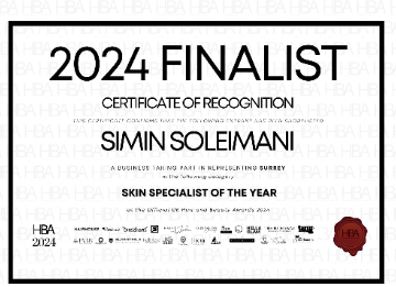 Simin Beauty Clinc Prestigious 'Skin Specialist of the Year' Title at UK Hair and Beauty Awards 2024